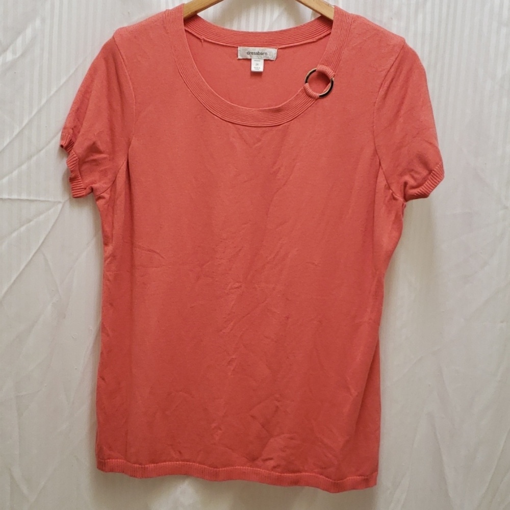 Coral knit top - sixe approx Med